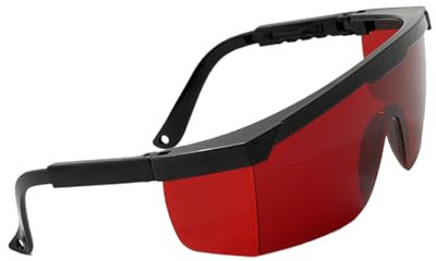 sodeber Gafas ajustables de policarbonato para protección ocular de 148 mm de longitud para protección ocular en tratamientos de depilación