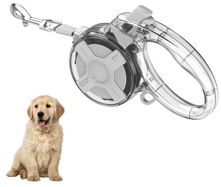 Hundeleine 4m, 360° verwicklungsfreie Ausziehbar Rollleine mit Reflektierendes Band, Ausziehleine mit Sicheres Bremssystem für kleine und mittelgroße Hunde bis zu 20 kg