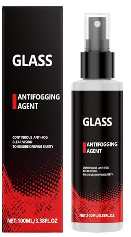 Spray antivaho: fórmula de acción rápida, acabado a rayas, limpiacristales, protección contra el agua, solución antivaho, tratamiento de de coche, visión clara, para puertas, ventanas, lluvia