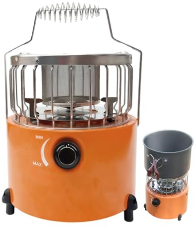 Chauffe Portable pour Camping | Cuisinière à gaz pour usage extérieur avec poignée | Chauffage pour usage extérieur | pour le voyage, le patio, la sur glace, le garage