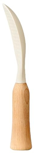 ROMISBABA Cucchiaio Riso in Silicone con Manico Legno Ergonomico Spatola Antiaderente Resistente al Calore Utensile Cucina Pratico per Uso Domestico e Ristoranti