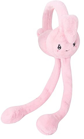 Cache Oreilles Hiver,Cache-Oreilles Filles,Couvre-Oreille En Peluche,Cache-Oreilles En Peluche Chaud D'hiver,Cache-Oreilles Pliable En Forme De Lapin,D'hiver Et Extérieur Chaud Femmes Filles