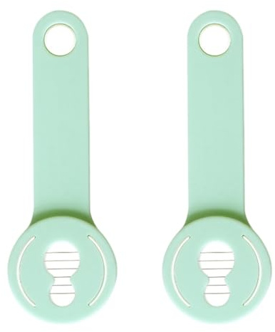 Veemoon Cortador de Frijoles Multiusos 2 Piezas en Verde Claro, Cortadora y Trituradora de Frijoles y Pimientos, Herramienta de Cocina Práctica y Ergonómica para Cortar Verduras