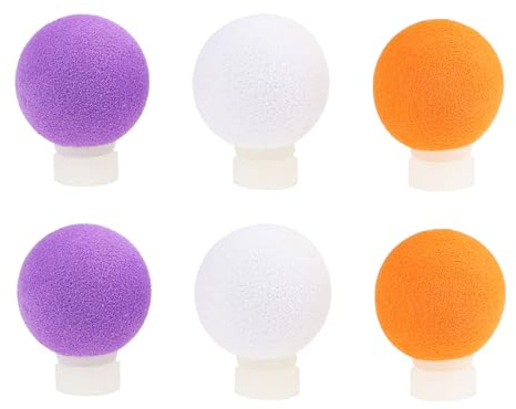 AS Axis Spindleon 6 Stück 24 Mm Schaumstoff-Bissanzeiger Verstellbar für das Fliegenfischen auf Karpfen (Weiß Orange Lila)