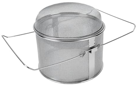 Cocoarm Colador de Miel, Filtro de Miel de Doble Capa de Acero Inoxidable 304, Tamiz de Malla Fina para Cosecha de de Apicultura, Fabricación Casera, Filtrado Eficiente, 32.88 Oz
