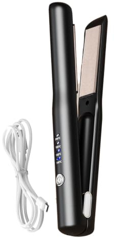 Bärbar plattång trådlös USB-laddningsbar locktång | Papiljotter strykjärn hårstylingverktyg locktång USB uppladdningsbar bärbar mindre frizz långt hår kort hår