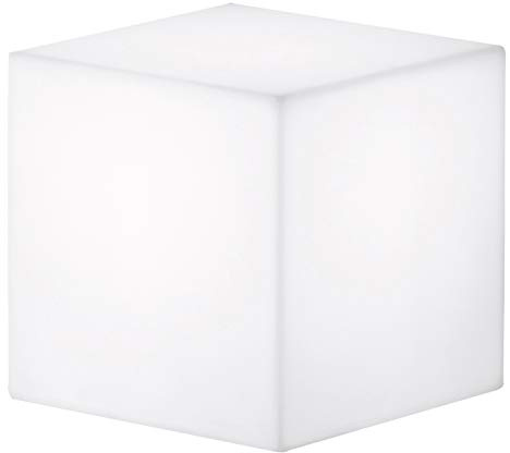 Cristher Lighting - Dekorative weiße BLOCK Stehleuchte für den Außenbereich IP55 30x30cm