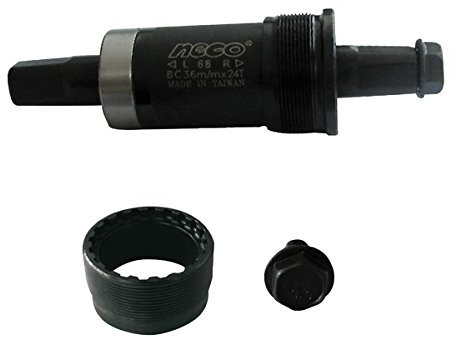 MV-TEK Movimento Centrale Perno Quadro BSA Misura 127,5 mm (Movimenti Centrali con Perno)