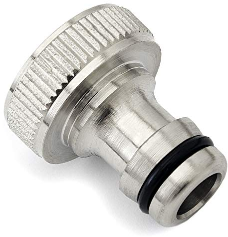 SHYNE Premium 3/4 Zoll Schlauchanschluss Adapter auf 17mm Ausgang aus hochwertigem Messing rostfrei und wasserdicht Hahnverbinder für Garten, Schlauch, Waschmaschine