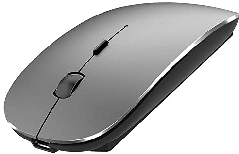 KLO Bluetooth Mouse for MacBook/Laptop/Notebook/pc/iPad/Chromebook, Wireless Mouse for MacBook Pro/AIR (Grey)
