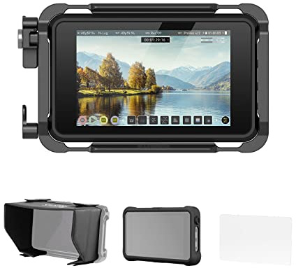 SMALLRIG Cage Kit für Atomos Ninja Series, mit NATO-Schiene, 1/4-20-Schraube, M3-Schraube, HDMI-Kabelklemme und Sonnenblende, vollständiger Schutz des Kameramonitors - 3788B