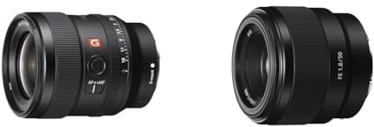 Sony FE 24mm f/1.4 GM | Vollformat & SEL-50F18F Standard Objektiv (Festbrennweite, 50 mm, F1.8, Vollformat, geeignet für A7, A6000, A5100, A5000 und Nex Serien, E-Mount) schwarz