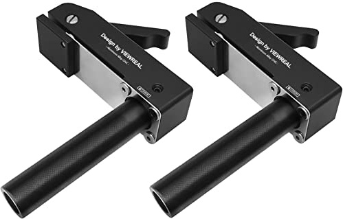 2 Pack 3/4 Inch (19mm) MFT Bench Dog Clamps, Aluminum Alloy Hold Down Clamps for Woodworking with Quick Release, Adjustable Benchtop Clamps for Secure Workholding and Versatile Use