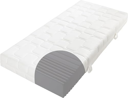Kaltschaummatratze BeCo Grand Relax, 25 cm Komforthöhe, Made in Germany, Größe:80 x 200 cm, Härtegrad:H2 (0 kg - 100 kg) (90x200, H2)