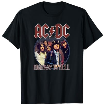 Oficial AC/DC Highway To Hell Círculo Música Rock Camiseta