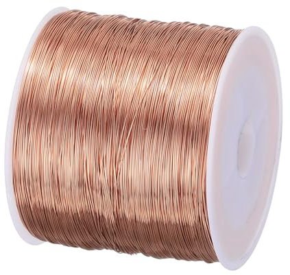 QUARKZMAN 0,3 mm Magnetdraht 300 m emaillierter Kupferdraht emaillierter Magnetwicklungsdraht Spule 200 g 155 °C für Transformatoren Induktoren