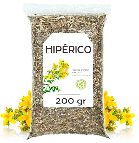 Millepertuis Tisane Feuilles 200g | Avec un Goût Végétal Délicat et un Arôme Naturel, Idéal pour Préparer une Infusion aux Notes Herbacées