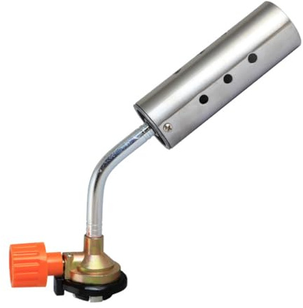 Sarini Gas Cartridges Weed Burner, Stainless Steel Spray Gun, Cassette Flamethrower, Ideal, for Weeding and Barbecue Lighter