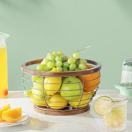 Ripiani Portafrutta Design Moderno Ed Elegante Cesto da Frutta - Fruttiere Cestino per Frutta, Agrumi, Noci, Alimenti - 28 X 16 Cm,A