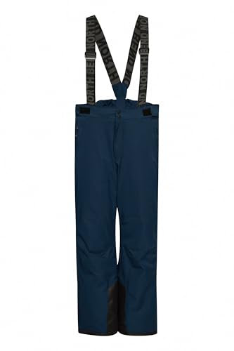 NORTH BEND NBGilles Herren Skihose Winterhose Outdoorhose Schneehose verdeckten Zip-Fly unter Druckknopfleisten atmungsaktiv Schneemanschette wasserdicht Winddicht, Größe:S, Farbe:Navy Blazer (2048)