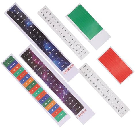 JOINPAYA 5sätze Daumenklavier-notenaufkleber Für Anfänger Lernen Tastaturaufkleber Instrumentenzubehör Daumenklavier-aufkleber Klaviernoten Sticker Klavieraufkleber