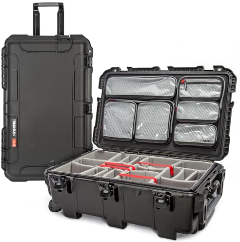 NANUK 962 Pro Photo Kit - Waterproof Hard-Shell Camera case with Padded dividers and Wheels (79.0 × 49.5 × 28.2 cm) - Dustproof and Shock-Resistant (Black)