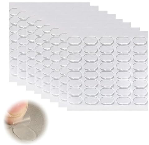 ZORTVUL Lot de 600 pastilles adhésives transparentes double face - 13 x 8 mm - Extra fort - Gel transparent - Sans traces - Pour la maison, le bureau et le bricolage