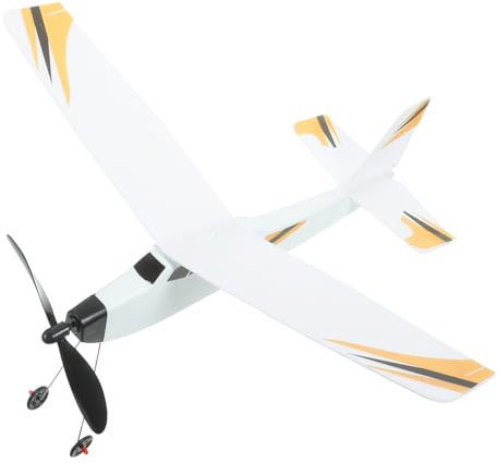 TOYANDONA 1set Rubber Band Powered Airplane Model Glider Toy for Boys and Girls Handmade Flying Aircraft Outdoor Improves Motor Skills and Coordination