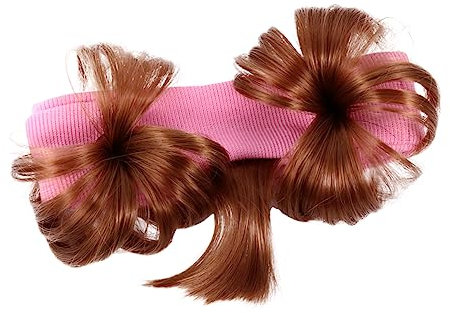 minkissy Haarknoten Haar-accessoire Kunsthaar Kopfschmuck Für Mädchen Dekoratives Stirnband