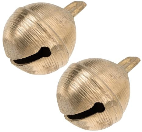 POPETPOP 2stücke Messing Haustierglocke Für Hundehalsband Schaf Rinder Jingle Glocke Dekorative Kleine Glocken Leicht Und Langlebig Mit Weichem Klang