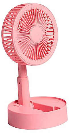 TEMPNAP Ventilador Portátil Mini USB Recargable Plegable Multifuncional para Oficina Hogar y Rosa Soporte para Teléfono Diseño Ligero y Compacto
