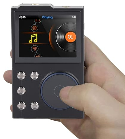 Goshyda Lettore MP3, Lossless HiFi Lettore Musicale con Schermo 2.4 In HD, 16GB di Memoria Interna, per i Bambini Studenti