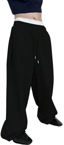 Generico Pantaloni Tuta Uomo Felpati Invernale Larghi Pantalone da Jogging con Tasche e Vita Elastica Pantaloni Sportivi Oversize Baggy Pantalone per Fitness Bodybuilding Casual Mode Abbigliamento