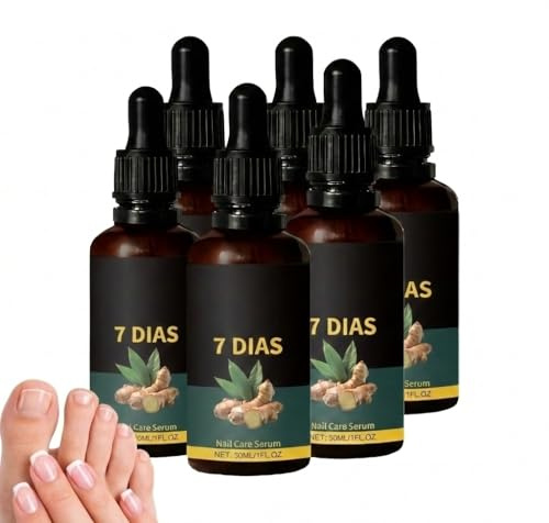 7-dagars nagelvårdsserum, nagelreparationsset för sköra naturnaglar, stärkande medel för skadade svaga naglar, nagelhärdare för extra starka tillväxtfrämjande naglar, tånagelförstärkare (6 st)