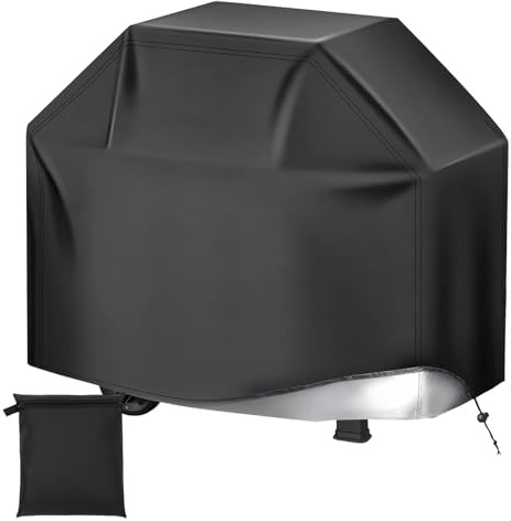 CHSEROK Housse Barbecue Exterieur, 80 × 66 × 100 cm Bache Barbecue Exterieur, Noir Housse Plancha, Matière en Polyester, pour Intérieur, Extérieur, Balcon et Terrasse