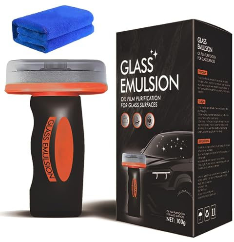 Nimes Pro Auto Glasreiniger, Windscreen Cleaner, Glass Oil Film Remover, Streifenfrei, Einfache Anwendung Durch Aufsprühen Auf Auto- Und Haushaltsglas, Verbessert Sicht Und Fahrsicherheit (1)