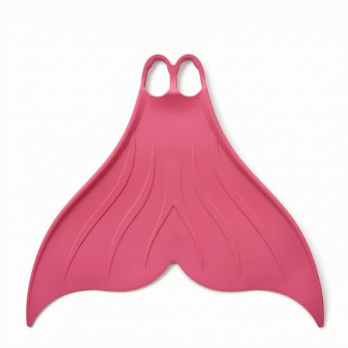 kowaku Monopalme Sirène Hydrodynamique Monopalme Sirène Souple Palme Unique en Caoutchouc pour Nageurs, Apnéistes, Piscine, Apnée , Rose , M