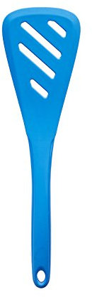 Kochblume Design-Schlitzwender S | Premium-Silikon | Hitzebeständig | Spülmaschinenfest | 24cm | Farbe: blau