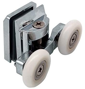 Shower Door Wheels | 20mm, 23mm or 25mm | Uppers or Lowers | Double Twin Shower Door Rollers Runners | ROLL011 (Upper Wheel (25mm))