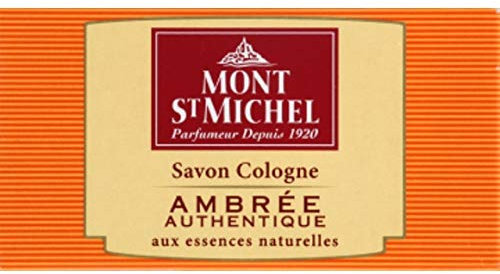 Mont St Michel - Savon Cologne Ambrée Authentique, Aux Essences Naturelles - 125G - Lot De 4 - Livraison Rapide En France - Prix Par Lot
