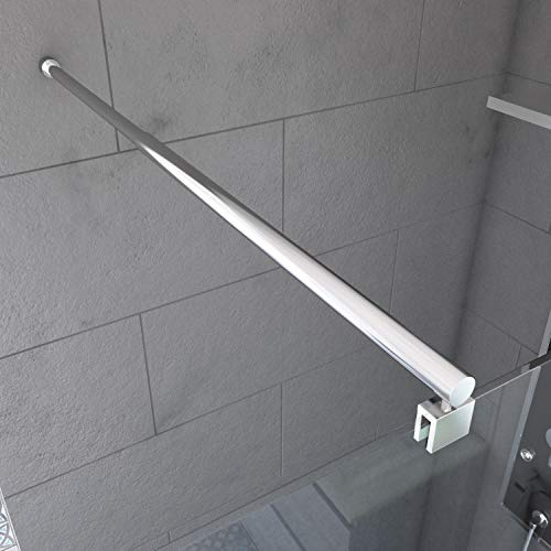 AURLANE Befestigungsstange, ausziehbar für begehbare Dusche, ausziehbar 70 bis 100 cm, Wandbefestigung