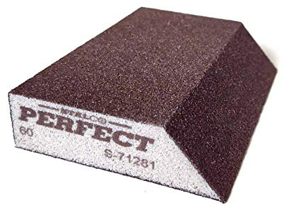 60 GRIT Angled Abrasive Grinding Sponge Sanding Blocks Pad Sandpaper Polishing STALCO