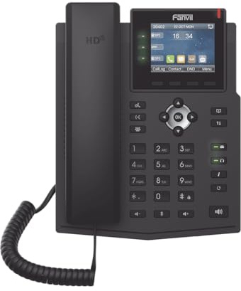Fanvil X3U - 2 Lines Gigabit Color Display Phone with HD, POE