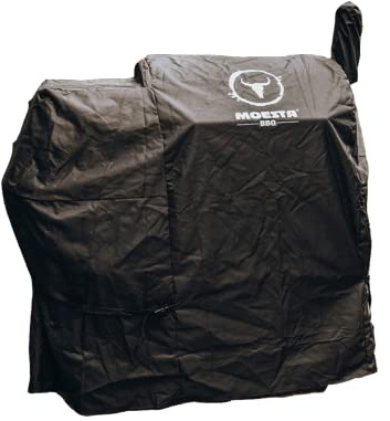 MOESTA-BBQ 19305 Abdeckhaube für Sheriff Pelletgrill - aus TPR, Schwarz - Schutz vor Schmutz, UV-Licht und Kondenswasser