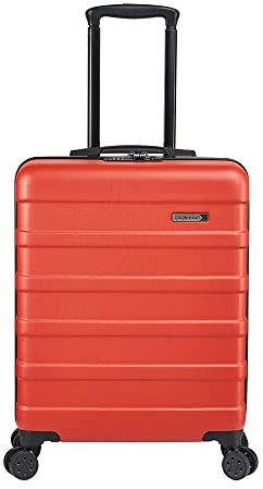 Cabin Max Anode Handgepäck Koffer - Leicht, Hartschale, Koffer Handgepäck Trolley mit 4 Rädern, 3-stelliges Schloss (Trolley Koffer Farbe: Rot, Größe: 55x40x20 cm)