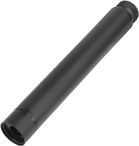 JRJUBB Rallonge de pommeau de douche G1/2 - Noir - 10 cm - En acier inoxydable - Pour pommeau de douche, tuyau extensible - Bras d'extension de douche de salle de bain (10 cm, noir), HSG123