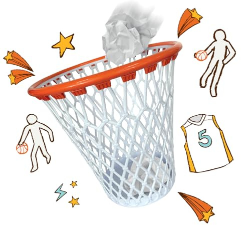 Basketkorg för papperskorg, basketkorg för papperskorg, basketdekoration för rum, presenter för pojkar