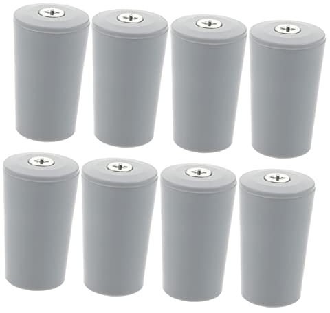 Yardenfun Kit di Riparazione per Tapparelle Grigie, Fermaporta in Plastica Resistente, Elemento di Fissaggio per Persiane Perno di Ricambio, Accessori per Zanzariere, 8 Pezzi per Uso