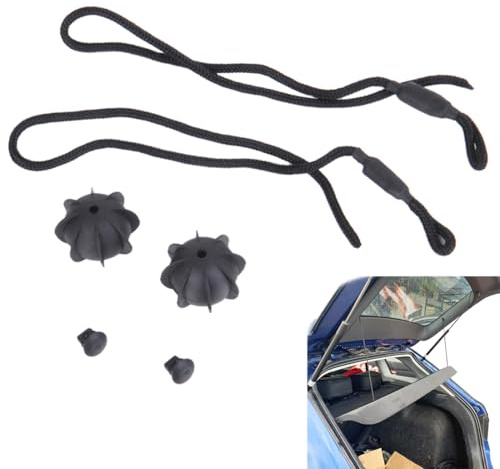 GXGM 2 Stück Kofferraum Halteband Hutablage Auto Universal Haltebänder Kofferraumabdeckung Band Halterung für Den Kofferraum für VW Golf 6 5 4, MK6, MK5, GTI R20-45cm Kabellänge