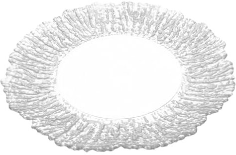 Amosfun Serviertablett Elegantes Baummuster Glas Obstteller Galvanisierter Kristall Snackteller für Hochzeitsdekoration